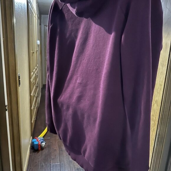 Adidas Originals Trefoil Essential Hoodie Sweatshirt Maroon/Burgundy, Men's XL - Picture 2 of 6